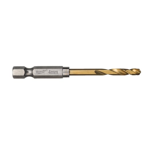 Сверло по металлу Milwaukee RedHEX HSS-G TiN. 4мм  (10шт) 4932478178