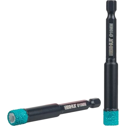 Коронка алмазная BIHUI по керамограниту на дрель, 10 мм, М8  DBDQ10 в Екатеринбурге