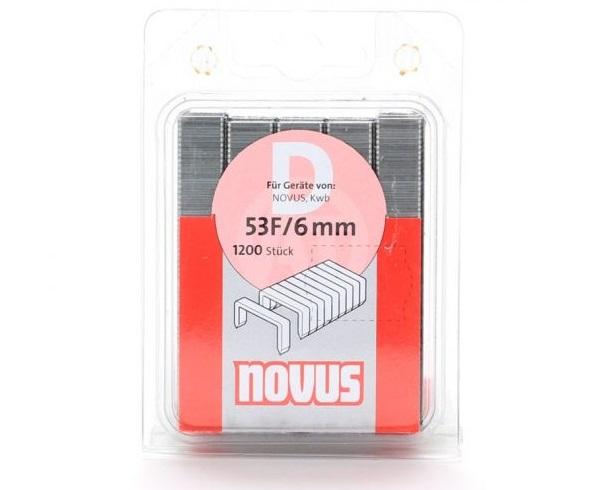 Скобы "Novus" D тип 53F/6мм. 1200шт. 042-0374 в Екатеринбурге