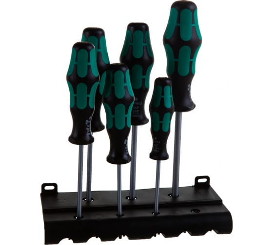 Набор отвёрток + подставка WERA TORX Kraftform Plus, 6 предметов WE-028062 в Екатеринбурге 