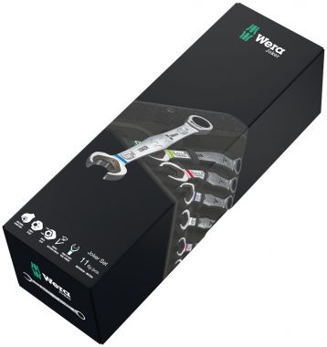 Набор ключей гаечных комбинированных с трещоткой WERA 6000 Joker 11 Set 1 11 пр., 8/10/11/12/13/14/15/16 WE-020013 в Екатеринбурге 