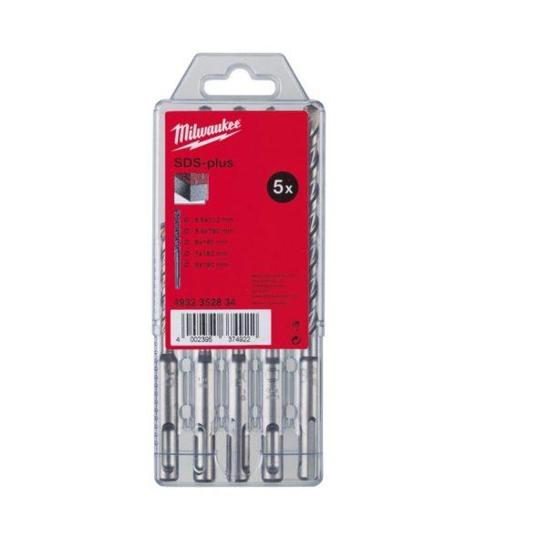 Набор буров SDS+ Milwaukee (5шт) GB