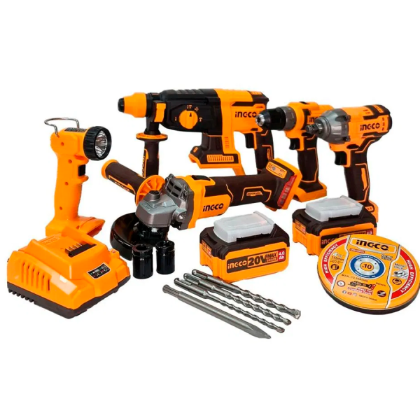 Комбинированный аккумуляторно промышленный комплект из 5 шт. INGCO CKLI2019 в Екатеринбурге