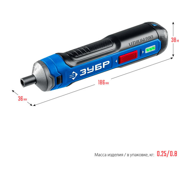 Отвертка аккумуляторная и биты ЗУБР  PSD-4S в Екатеринбурге