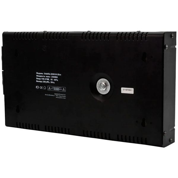Стабилизатор напряжения Quattro Elementi Stabilia 2000W-Slim (2000 BA, 140-270 B, 4.1кг) настенный  772-586 в Екатеринбурге