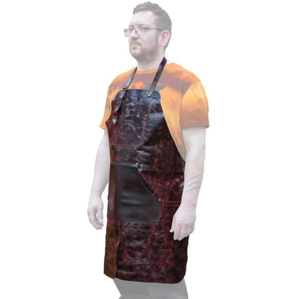 Фартук защитный ПЕТРОГРАДЪ RUBANKOV, модель 3, тёмно-коричневый блестящий М00015473 в Екатеринбурге