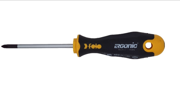 Отвертка Ergonic Felo крестовая PH 1X80 40210210