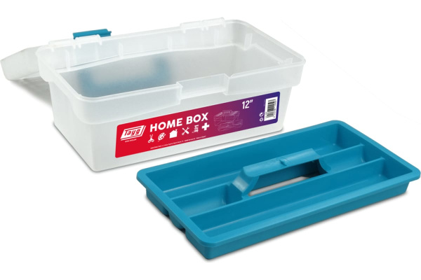 Ящик для инструмента Tayg 12" 290х170х127мм. с лотком прозрачный  110597 в Екатеринбурге 