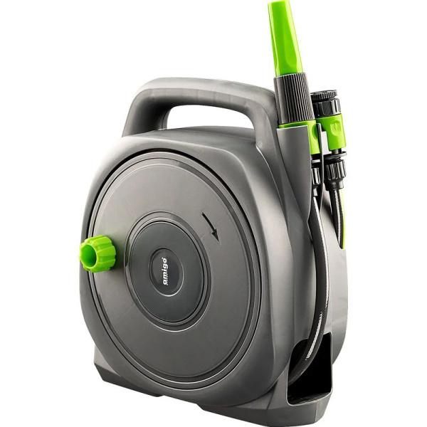 Катушка со шлангом 10м+2м Amigo Grande 79608