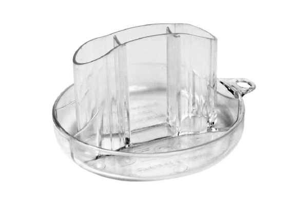 Гладилка круглая прозрачная мини DECOR 100х100мм., для декоративных составов 640-100