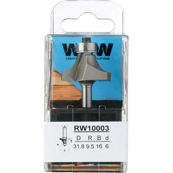 Фреза WPW RW10003 радиусная R9,5 D31,8 B16 подшипник хвостовик 6_S,RW10003 в Екатеринбурге