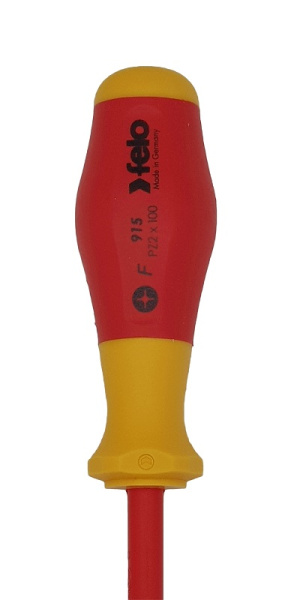 Отвертка диэлектрическая крестовая Felo PZ2х100 91520390 в Екатеринбурге 