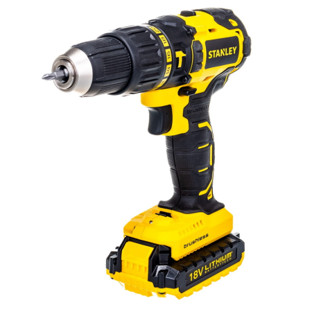 Аккумуляторная ударная дрель-шуруповерт, бесщеточная Stanley SBH20D2K-RU в Екатеринбурге