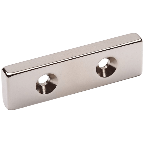 Неодимовый магнит Forceberg 50х15х6мм с двумя зенковками 4/7.5мм 1302050 в Екатеринбурге