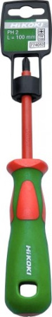 Отвертка крестовая диэлектрическая HiKOKI PH2х100MM 774052 в Екатеринбурге 