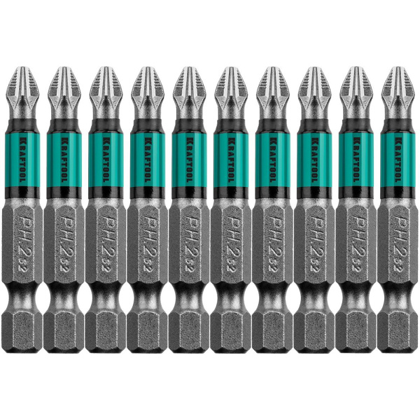 Набор бит KRAFTOOL Optimum Line PH2х50мм. 10шт.  26122-2-50-10