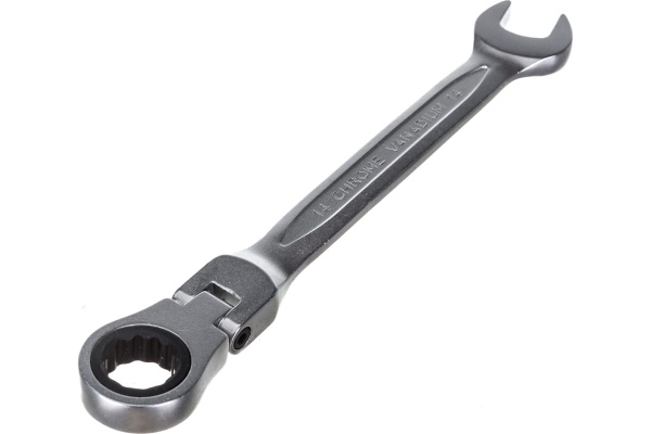 Ключ комбинированный HOEGERT  шарнирный с трещоткой 14 мм, 72T, сталь CrV HT1R054 в Екатеринбурге 
