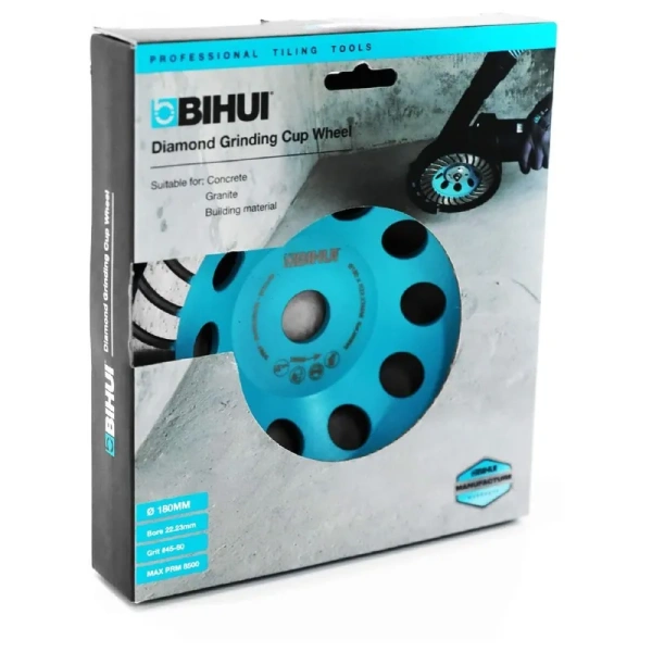 Чашка алмазная по граниту BIHUI PROFESSIONAL TURBO 180х22.23мм  DCWT7 в Екатеринбурге