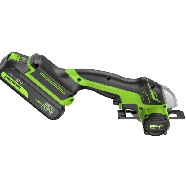Угловая аккумуляторная мини-шлифмашина Greenworks GD24UCS в Екатеринбурге