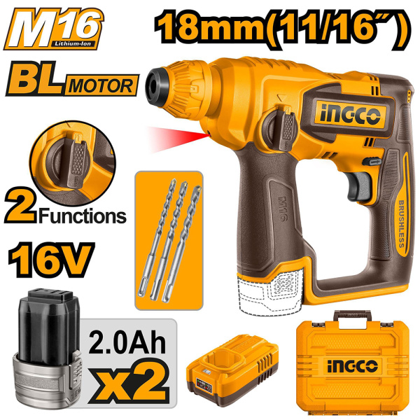 Акк. перфоратор INGCO 16В  CRHLI16168 в Екатеринбурге