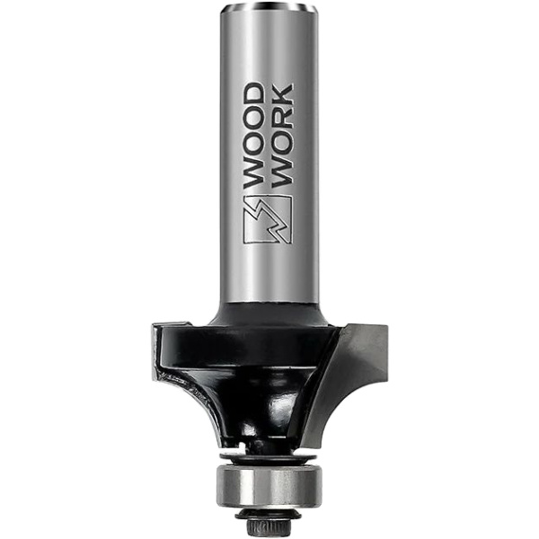 Фреза радиусная с подшипником R=6.35 D=25.4 L=57 S=8mm Woodwork 938.6013.08