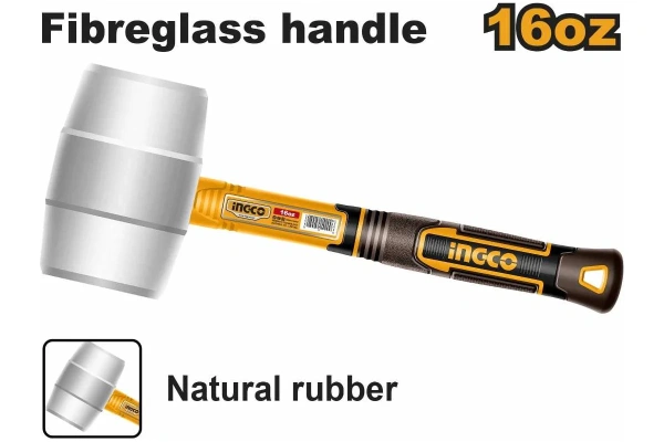 Киянка белая INGCO 450 г HRUH8916 в Екатеринбурге 