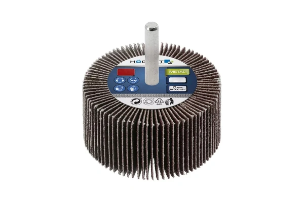 Насадка для дрели лепестковая HOEGERT 80x40мм хвостовик 6мм Р150  HT8D025