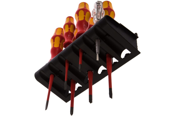 Набор отверток изолированных зауженных Wera 7пр. РН1,2,PZ2. SL3.3,5.4.5.5, тестер   WE-006480 в Екатеринбурге 