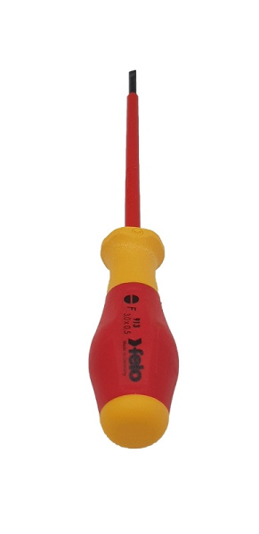 Отвертка диэлектрическая шлицевая Felo SL3,0x0,5x100 91303090 в Екатеринбурге 