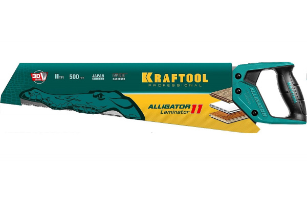 Ножовка по дереву и ламинату Kraftool LAMINATOR 500мм.11TPI 15207 в Екатеринбурге 