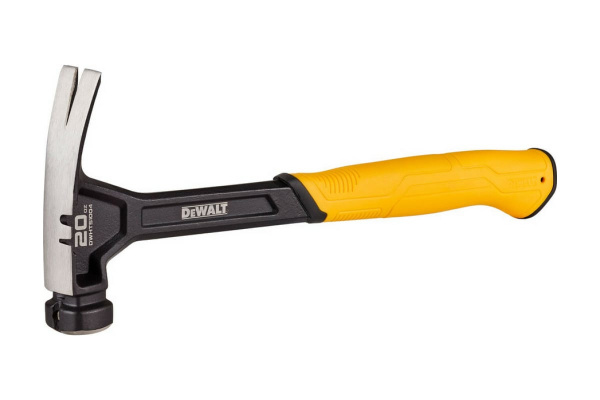 Молоток DeWalt одноэлементный с прямым гвоздодёром 567г.  DWHT51004 в Екатеринбурге 