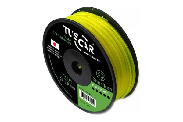 Леска для триммера TUSCAR Shuriken,3,0mm*143m 101101530-143-4