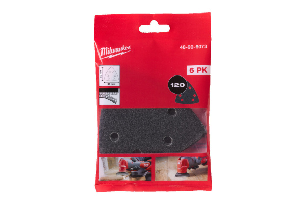 Шлифовальная бумага на липучке 93x93x93 зерно 120 48906073