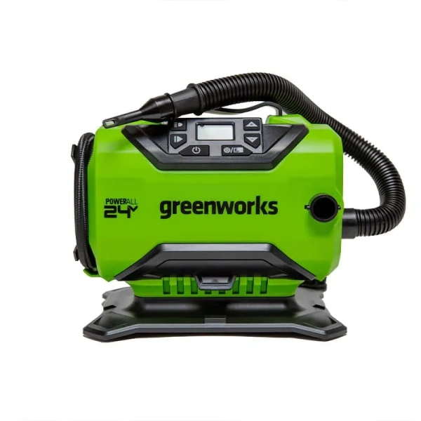 Компрессор автомобильный аккумуляторный Greenworks Арт. 3400807, 24V / 12V (от сети автомобиля) в Екатеринбурге
