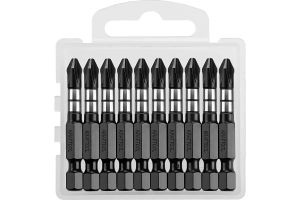 Набор бит KRAFTOOL Impact Pro PH2х50мм. 10шт.  26191-2-50-S10 в Екатеринбурге