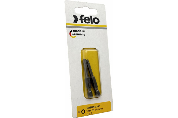 Бита Felo  Torx 20x50 серия Industrial, 2шт.  03620536 в Екатеринбурге