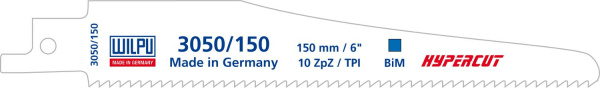Полотно Wilpu 3050/150 Bi-metall (3 шт/уп) для стали от 3мм, дерева с остатками металла в Екатеринбурге
