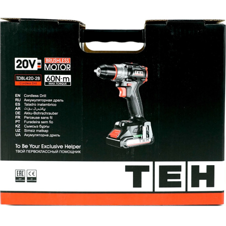 Аккумуляторная дрель TEH TDBL420-2B 20V в Екатеринбурге