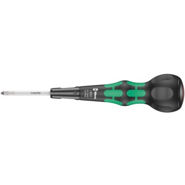 Отвёртка крестовая WERA 1850 PH Kraftform Ball-Grip PH 1 x 80 мм WE-007905 в Екатеринбурге 