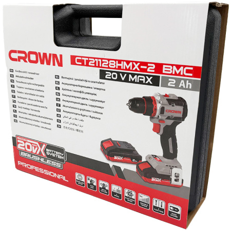 Аккумуляторный шуруповерт CROWN CT21128HMX-2 BMC в Екатеринбурге