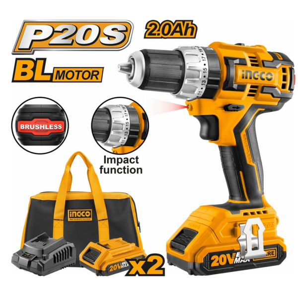 Бесщеточный ударный шуруповерт INGCO INDUSTRIAL CIDLI20608 в Екатеринбурге