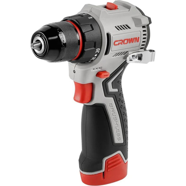 Дрель-шуруповерт аккумуляторная CROWN CT21129HMX-2 BMC