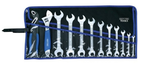 Набор ключей гаечных рожковых HEYTEС в сумке, 6-37 мм, клеши перестав в Екатеринбурге 