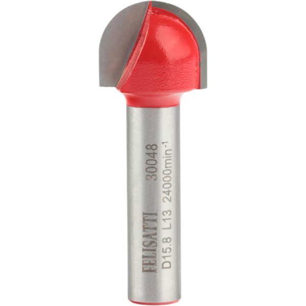 Фреза FELISATTI пазовая гальтельная  Ø 15.8х13, r7.9, хв. 8мм 30048