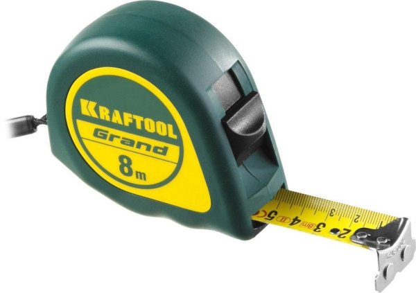 Рулетка KRAFTOOL GRAND 08 метров 25мм.  34022-08-25 в Екатеринбурге 