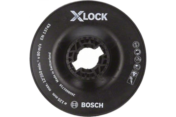 Тарелка опорная Bosch X-LOCK 125мм грубая 2608601716 в Екатеринбурге