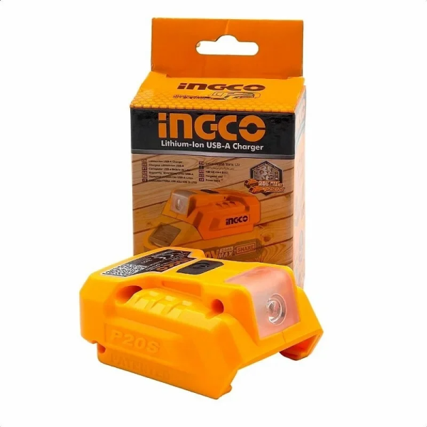 Фонарь и USB адаптер для аккумулятора INGCO USB 20 В  CUCLI2022 в Екатеринбурге