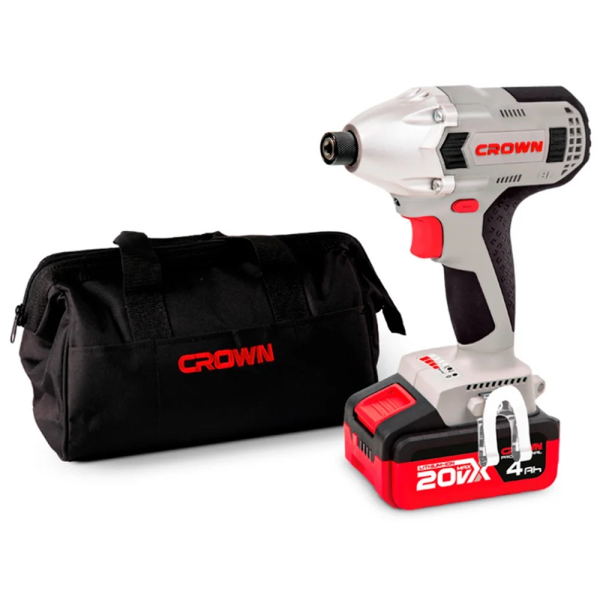 Аккумуляторный ударный винтоверт CROWN CT22021HX-4 TB в Екатеринбурге