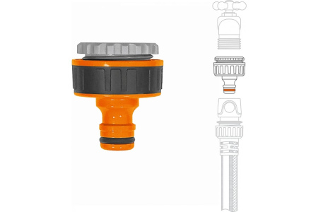 Адаптер для кранов DAEWOO с внешней резьбой G3/4" и 1" 26.5-33.3mm  DWC 1025 в Екатеринбурге