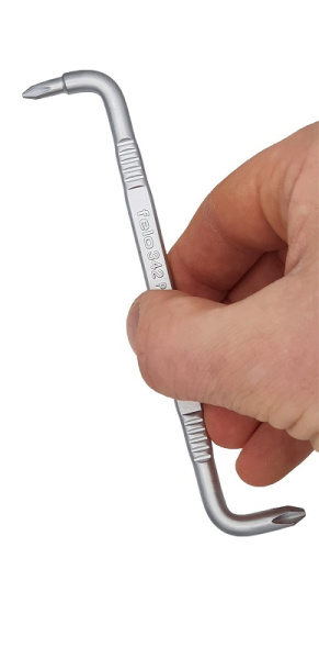 Отвертка двусторонняя изогнутая Z-образная Felo PH1-PH2 34212000 в Екатеринбурге 